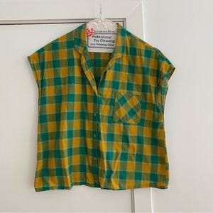 Plaid Blouse